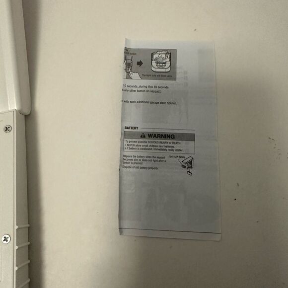 LiftMaster 877LM Garage Door Keypad Wireless New - Picture 5 of 9